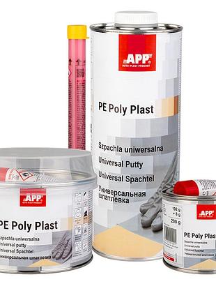 Шпаклівка із скловолокном "poly plast fiber" + затв. 192+8г світло бежева app, 010106