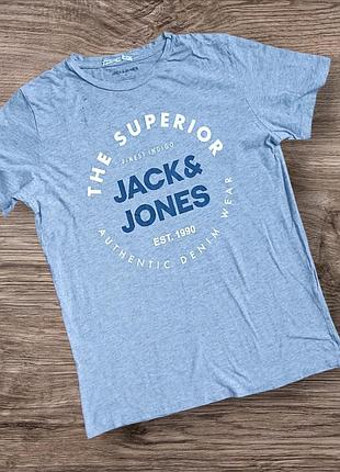 Футболка мужская в сером цвете jack &amp;jones