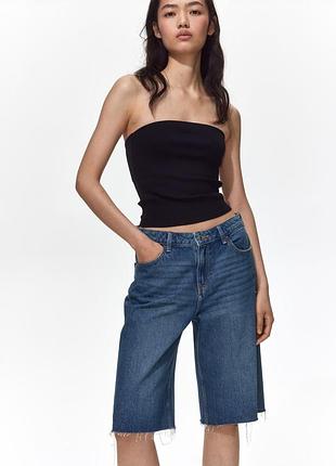 Жіночі демінові сині шорти h&m