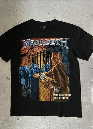 Чоловіча футболка мерч megadeth "the system has failed"