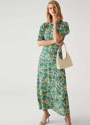 Красива натуральна сукня міді marks&spencer