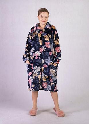 Махровый женский халат велсофт 52-60