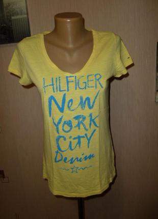 Коттоновая футболка tommy hilfiger denim , р s, оригінал