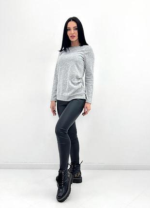 Женская кофта с пуговицами "vesta" | батал серый, 50-52