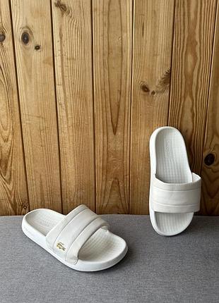 Жіночі літні легенькі сланці шльопанці сандалі lacoste