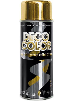Хрома аэрозольная краска decocolor золото 400мл