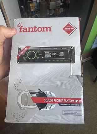 Автомагнітола fantom зелена підсвіткою