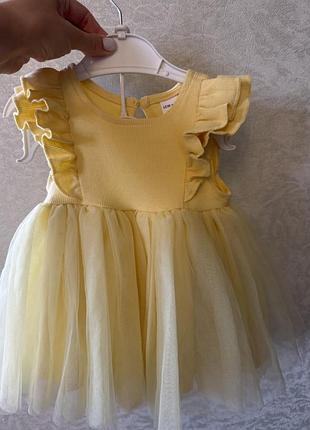 Диттяча сукня жовта lcw baby