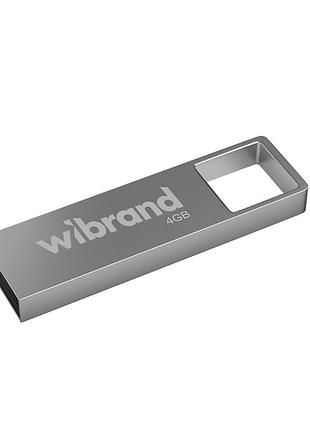 Флеш-накопитель wibrand usb 2.0 shark 4gb silver