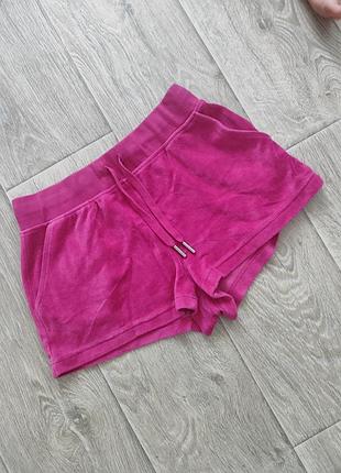 Шорты велюровые розовые juicy couture s