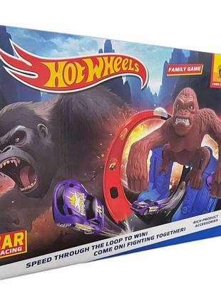 Траса hot wheels 6601 — looping track з трьома кільцями та стартом 6601 (36 шт)