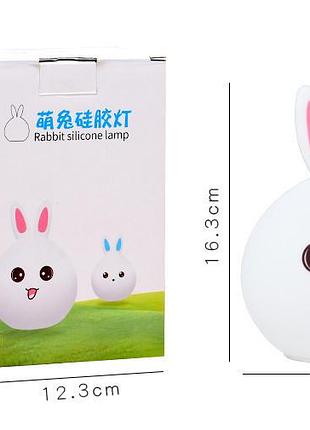 Ночной светильник rgb в форме кролика - rabbit silicone lamp ly-271 (60)