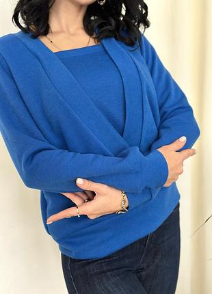 Демісезонна жіноча кофтинка "alisia" електрик, 46-48