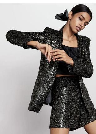 Костюм zara з паєтками