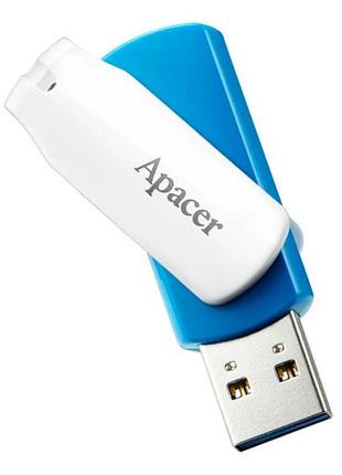 Флеш-накопитель apacer usb 3.2 gen 1 ah357 32gb blue/white