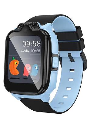 Детские смарт-часы hoco y104 42mm. sim 4g. wi-fi. 700 mah. ip65 blue