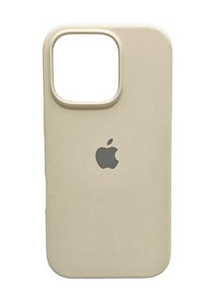Чохол для смартфона silicone full case aa open cam for apple iphone 16 pro 10,stone