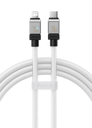 Кабель baseus coolplay series fast charging cable type-c to ip 20w 2m white (cakw000102)