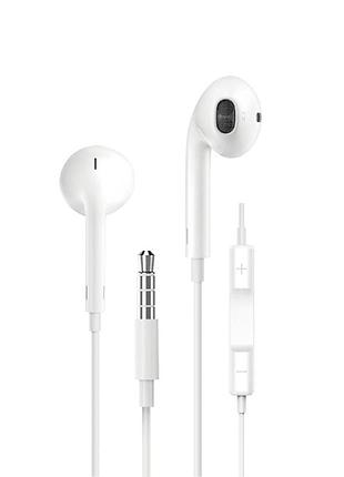 Наушники проводные wiwu eb101 wired earphone (3.5mm) white