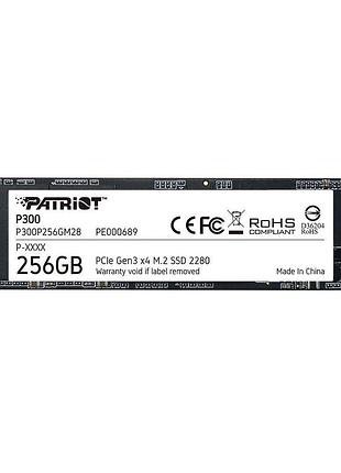 Накопитель ssd m.2 patriot p300 256gb nvme 2280 pcie 3.0 3d tlc