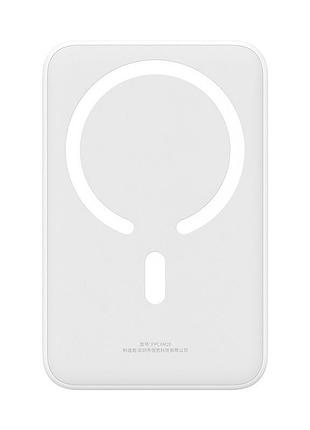 Внешний аккумулятор baseus magnetic mini wireless fast charge power bank 20000mah 20w white