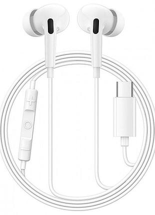 Навушники baseus encok cz18 wired earphones moon white (a00170100213-z1)