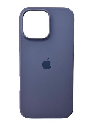 Чохол для смартфона silicone full case aa open cam for apple iphone 16 pro max 28,lavender grey