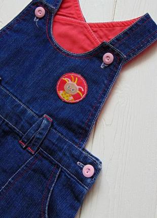 Matalan. розмір 6-9 місяців. джинсовий сарафан для дівчинки3 фото