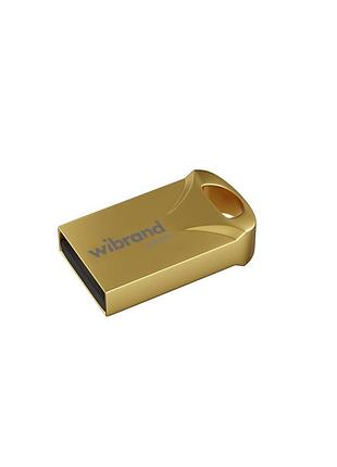 Флеш-накопитель wibrand usb 2.0 hawk 64gb gold