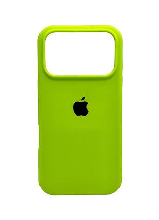 Чохол для смартфона silicone full case aa open cam for apple iphone 17 pro max 24,shiny green (fullopeaai17pm-24)