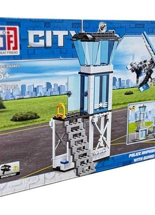 Конструктор city 123-550 "полицейская башня с вертолетной площадкой”