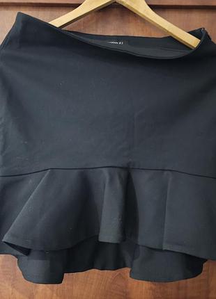 Юбка zara черная идеальное состояние как новая