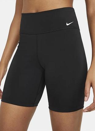 Шорти nike one mid-rise 7 black dd0243-010, оригінал