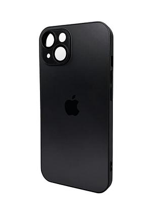 Чохол для смартфона ag glass matt frame color logo for apple iphone 15 graphite black (agmattframeip15black)