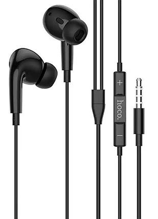 Навушники дротові hoco m101 pro crystal (3.5mm) black (6931474782373)