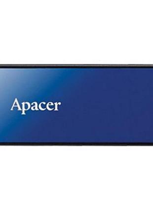 Флеш-накопичувач apacer usb 2.0 ah334 64gb blue (ap64gah334u-1)