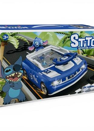 Ігровий перегоновий симулятор adventure racing car stitch 812e блакитний (24 шт.)
