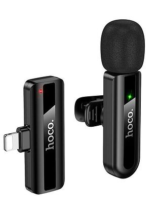 Бездротова мікрофонна система hoco l20 fair (lightning) black (6942007655484)