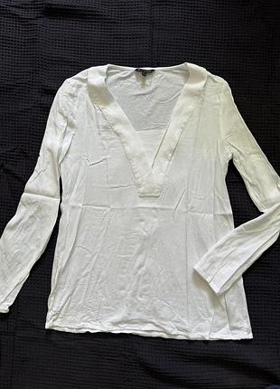 Біла ділова блуза massimo dutti