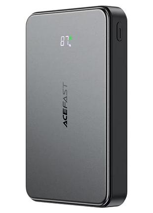 Внешний аккумулятор acefast m31-10000 22.5w magnetic fast charging power bank with cable black (6974316286011)