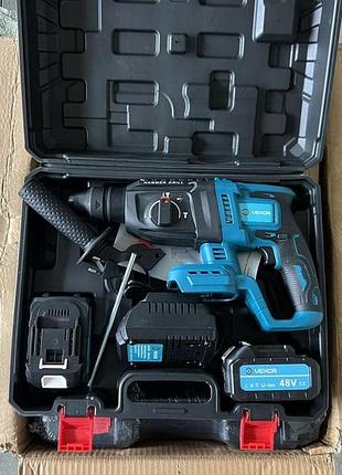 Перфоратор 2 акумулятора 48 в electric hammerсиний 40-45 40-48 (5)
