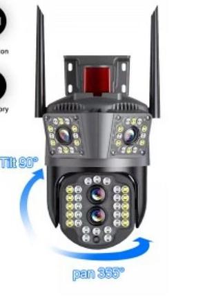 360 камера camera wifi ptz dual lens camera v35 (24)