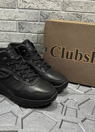 Ботинки мужские clubshoes зимние кожаные черные 43