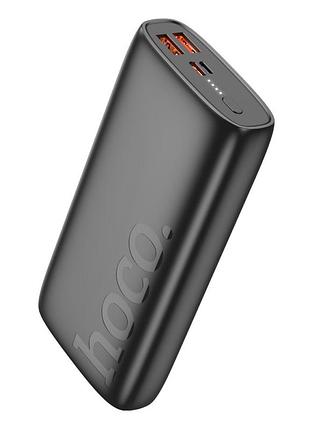Зовнішній акумулятор hoco j122a respect 22.5w+pd20w fully compatible power bank(20000mah) black (6942007612630)