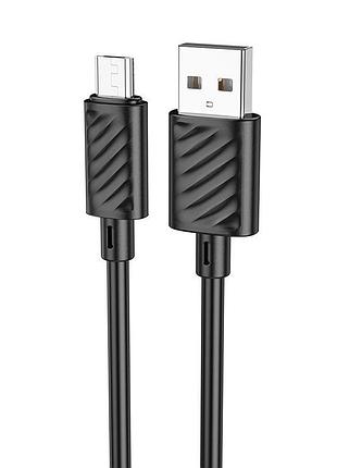 Кабель hoco x88 gratified charging data cable for micro black (6931474783325)