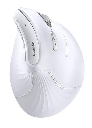 Манипулятор мышь беспроводная ugreen mu008 multi-mode vertical mouse white (ugr-45759)