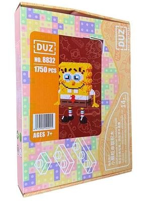 Конструктор 3d губка боб 8832 (1750 дет.) (39 шт.)