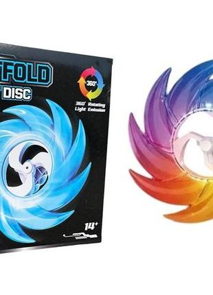 Световой летающий диск eightfold light disc 360° 666-2 (36 шт)