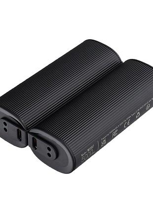 Внешний аккумулятор veger 10000 mah (2x5000mah) магнитная грелка для рук