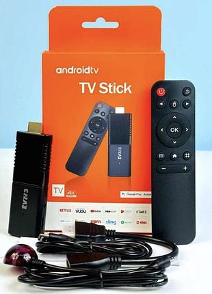 Пульт тв смарт приставка android tv stick r3 4k ultra android 14.0 (2gb, 16gb) tvr3 (50)